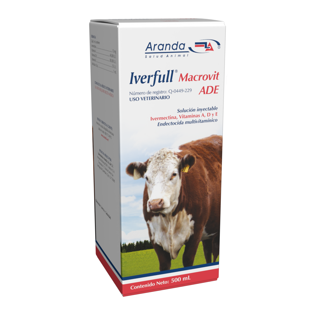 Desparasitantes 1 iverfull macrovit ade 500 ml