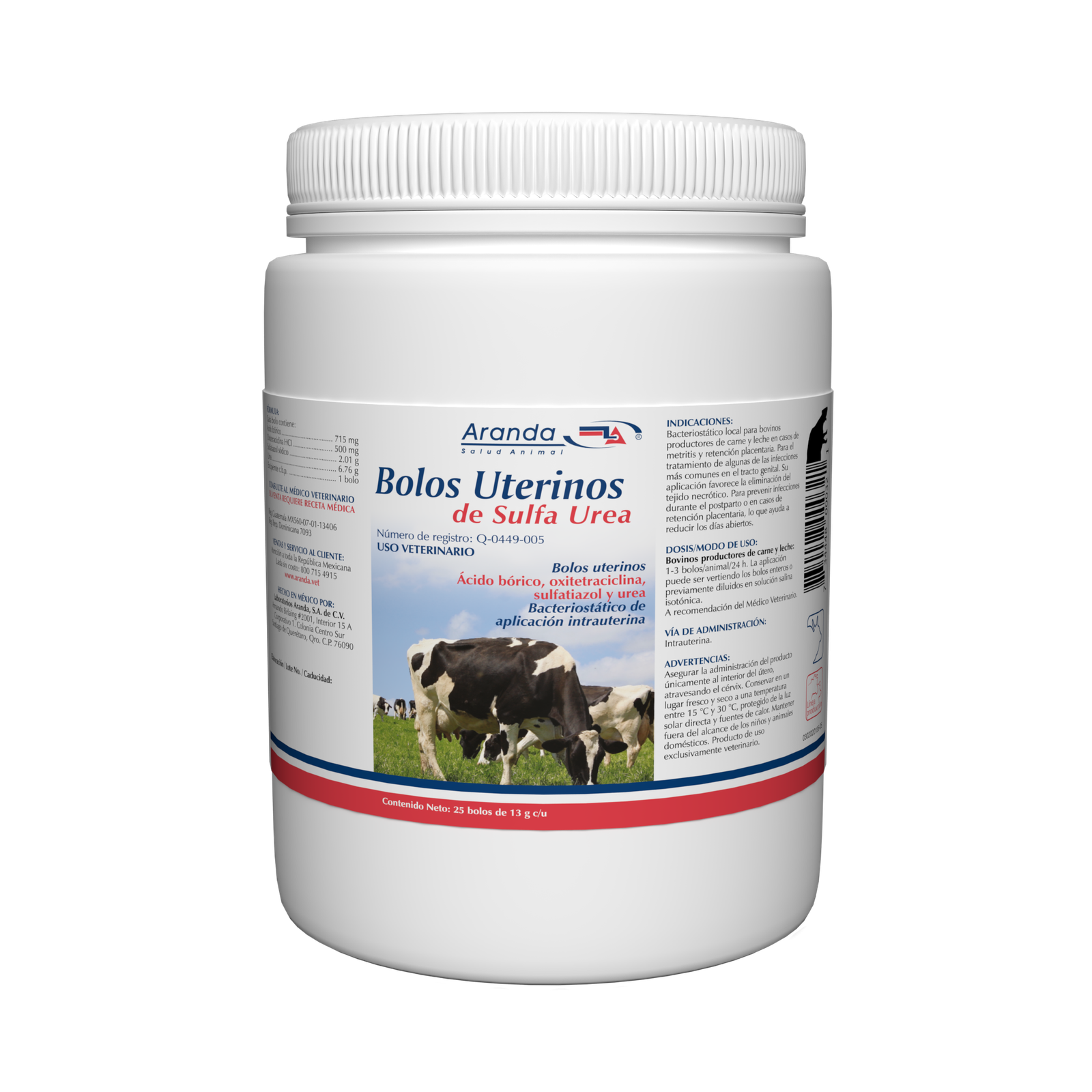 bolos uterinos de sulfa urea