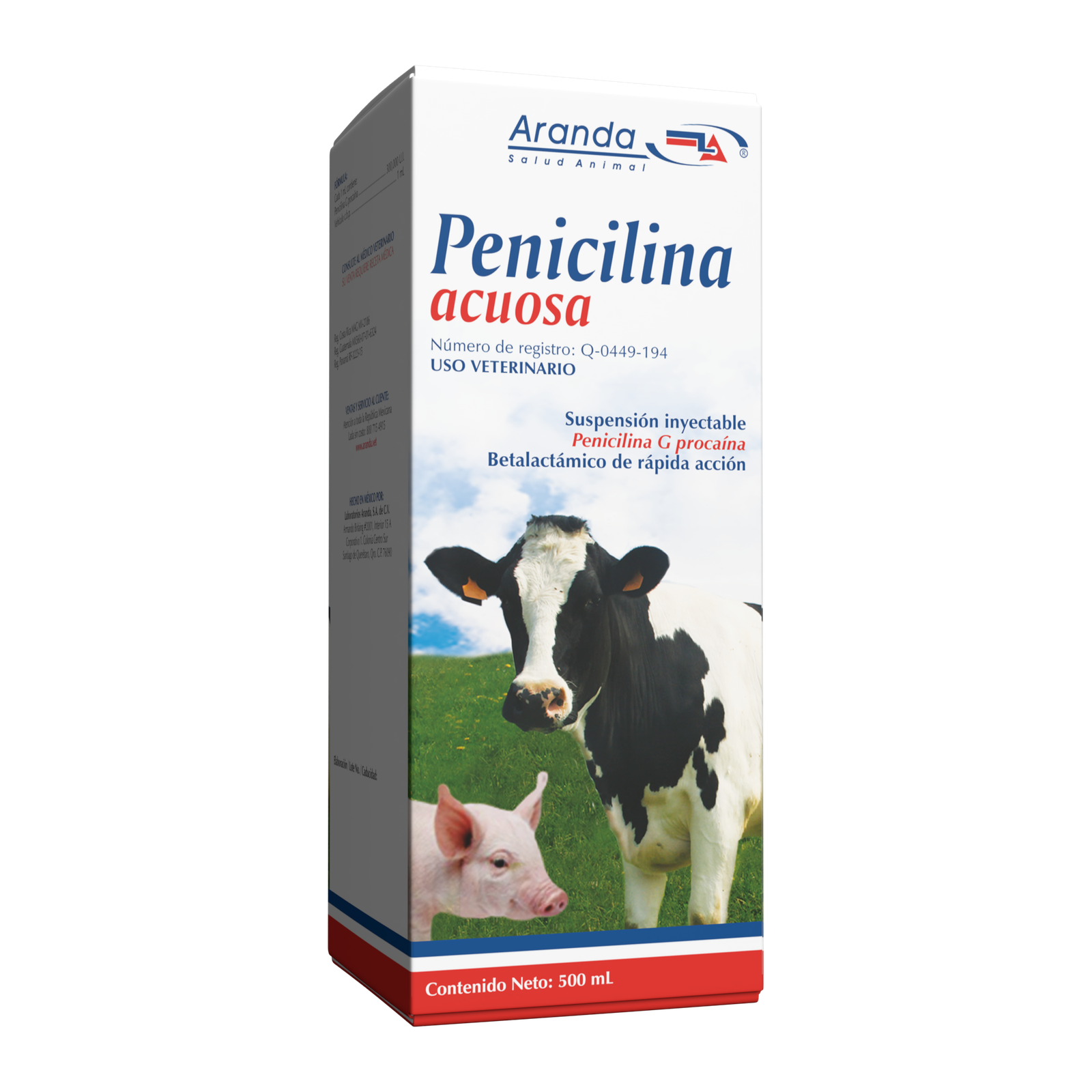 penicilina acuosa 500 ml
