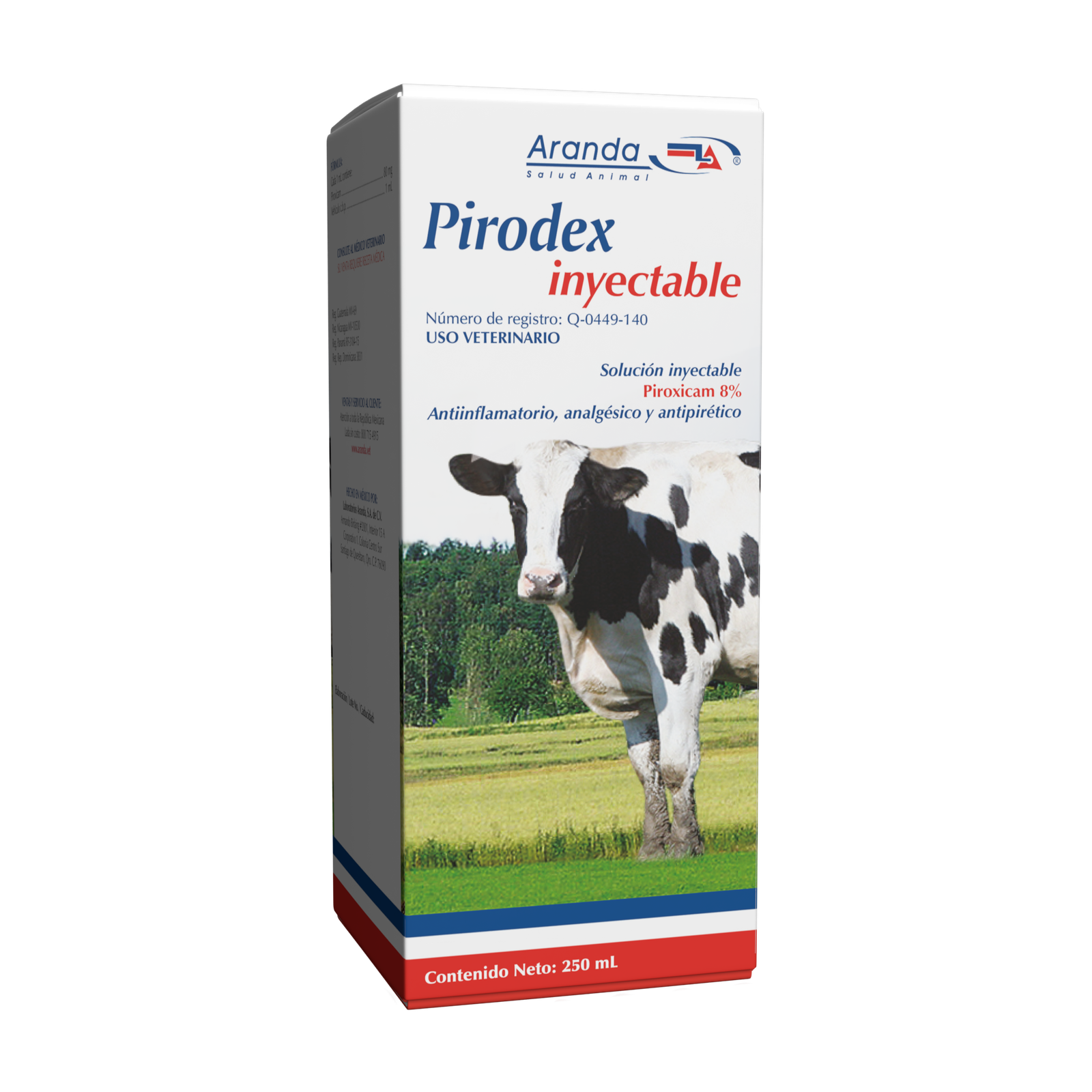 pirodex inyectable 250 ml